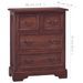 Commode Marron classique Bois d'acajou massif - Photo n°8