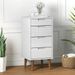 Commode MOLDE Blanc 40x35x82 cm Bois de pin massif - Photo n°2