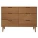 Commode MOLDE Marron 113x40x80 cm Bois de pin massif - Photo n°4