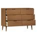 Commode MOLDE Marron 113x40x80 cm Bois de pin massif - Photo n°5