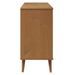 Commode MOLDE Marron 113x40x80 cm Bois de pin massif - Photo n°6