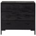 Commode Noir 75x35x70 cm Bois de pin massif - Photo n°3