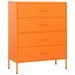 Commode Orange 80x35x101,5 cm Acier - Photo n°4