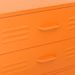 Commode Orange 80x35x101,5 cm Acier - Photo n°6