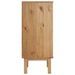 Commode OTTA Marron et blanc 76,5x39,5x90 cm Bois de pin massif - Photo n°5