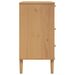 Commode SENJA aspect de rotin marron bois de pin solide - Photo n°7