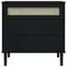 Commode SENJA aspect de rotin noir bois de pin solide - Photo n°5