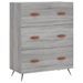 Commode sonoma gris 69,5 x 34 x 90 cm bois d'ingénierie - Photo n°1