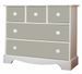 Commode taupe et blanc Calinours - Photo n°1