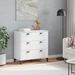 Commode VIKEN blanc bois de pin solide - Photo n°3