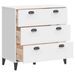 Commode VIKEN blanc bois de pin solide - Photo n°5