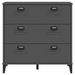 Commode VIKEN gris anthracite bois de pin solide - Photo n°6