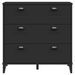 Commode VIKEN noir bois de pin solide - Photo n°6