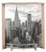 Comptoir de bar bois clair et imprimé New York Snack 96 cm - Photo n°1