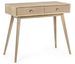 Console 2 tiroirs en bois de frêne naturel Yanky 90 cm - Photo n°2