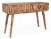 Console 2 tiroirs en bois de sheesham naturel Kany 113 cm - Photo n°2
