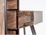 Console 2 tiroirs industrielle bois de manguier recyclé et acier noir Kramer 118 cm - Photo n°3