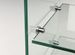 Console 3 étagères 1 tiroir noyer et verre transparent Nygo L 80 cm - Photo n°9