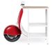 Console bar Vespa acier rouge et blanc mat avec étagere 104 cm - Photo n°2