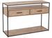 Console bois clair zigzag 2 tiroirs Billy L 120 cm - Photo n°1
