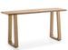 Console bois massif clair et pieds métal doré VITRA 160 cm - Photo n°1