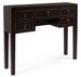 Console bois MDF noir 5 tiroirs Peno L 95 cm - Photo n°1