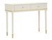 Console Camille blanche design élégant profil doré - Photo n°1