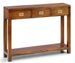 Console en bois d'acajou massif 3 tiroirs FALKANE 110 cm - Photo n°1