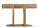 Console en bois de teck naturel 3 tiroirs Touka 130 cm - Photo n°1