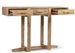 Console en bois de teck naturel 3 tiroirs Touka 130 cm - Photo n°2