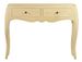 Console en bois massif naturel 2 tiroirs Kindo 105 cm - Photo n°1