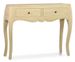 Console en bois massif naturel 2 tiroirs Kindo 105 cm - Photo n°3