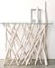 Console en branches teck et verre Sary L 100 cm - Photo n°2