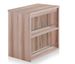 Console extensible avec rangement bois chêne clair Kazia 40/190 cm - Photo n°1