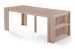 Console extensible avec rangement bois chêne clair Kazia 40/190 cm - Photo n°3