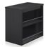 Console extensible avec rangement bois noir Kazia 40/190 cm - Photo n°1