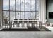 Console extensible bois blanc et pieds métal gris 14 places 40 à 300 cm Evy - Photo n°3