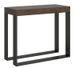 Console extensible bois et 2 pieds acier anthracite Elatra - Photo n°1