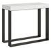 Console extensible bois et 2 pieds acier anthracite Elatra - Photo n°1