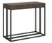 Console extensible bois et 3 pieds acier anthracite Epika - Photo n°1