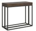 Console extensible bois et 3 pieds acier anthracite Epika - Photo n°1