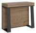 Console extensible bois et acier anthracite Ambra 90x40/288 cm - Photo n°5