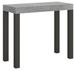 Console extensible bois et acier anthracite Elvira - Photo n°1