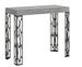 Console extensible design bois et acier anthracite Kiza - Photo n°1