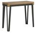Console extensible design bois et acier anthracite Konta - Photo n°1