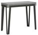 Console extensible design bois et acier anthracite Konta - Photo n°1