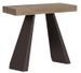 Console extensible design bois et acier marron Diva - Photo n°6