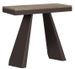 Console extensible design bois et acier marron Elegancia - Photo n°7