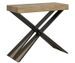 Console extensible bois pieds croisés anthracite Diago - Photo n°7