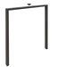 Console extensible design bois foncé et pieds croisés métal gris 40 à 196 cm Diair - Photo n°6